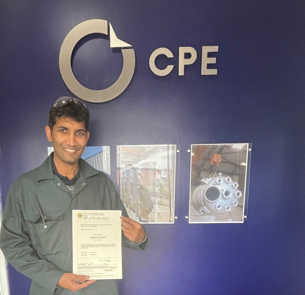 CSWIP Qualification CPE Pressure Vessels quality team