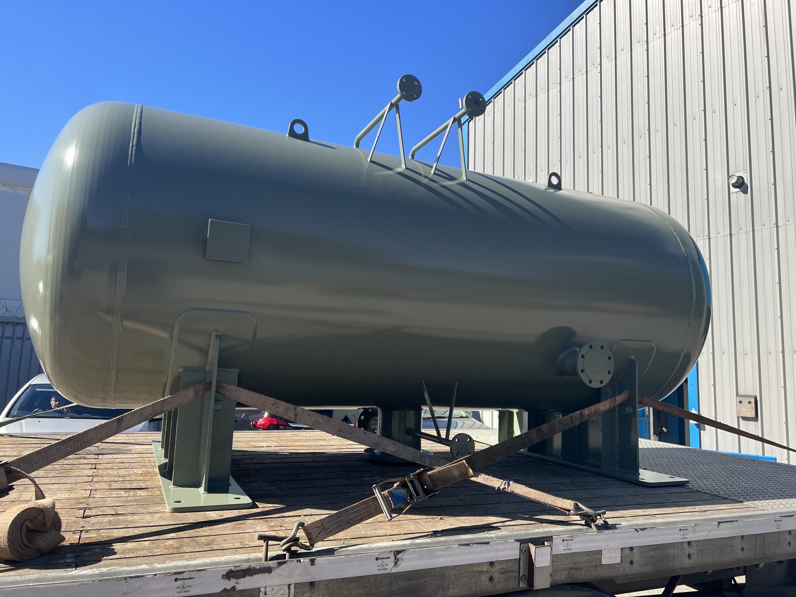UKCA Water Pressure vessel made from stainless steel 316L with a painted surface finish