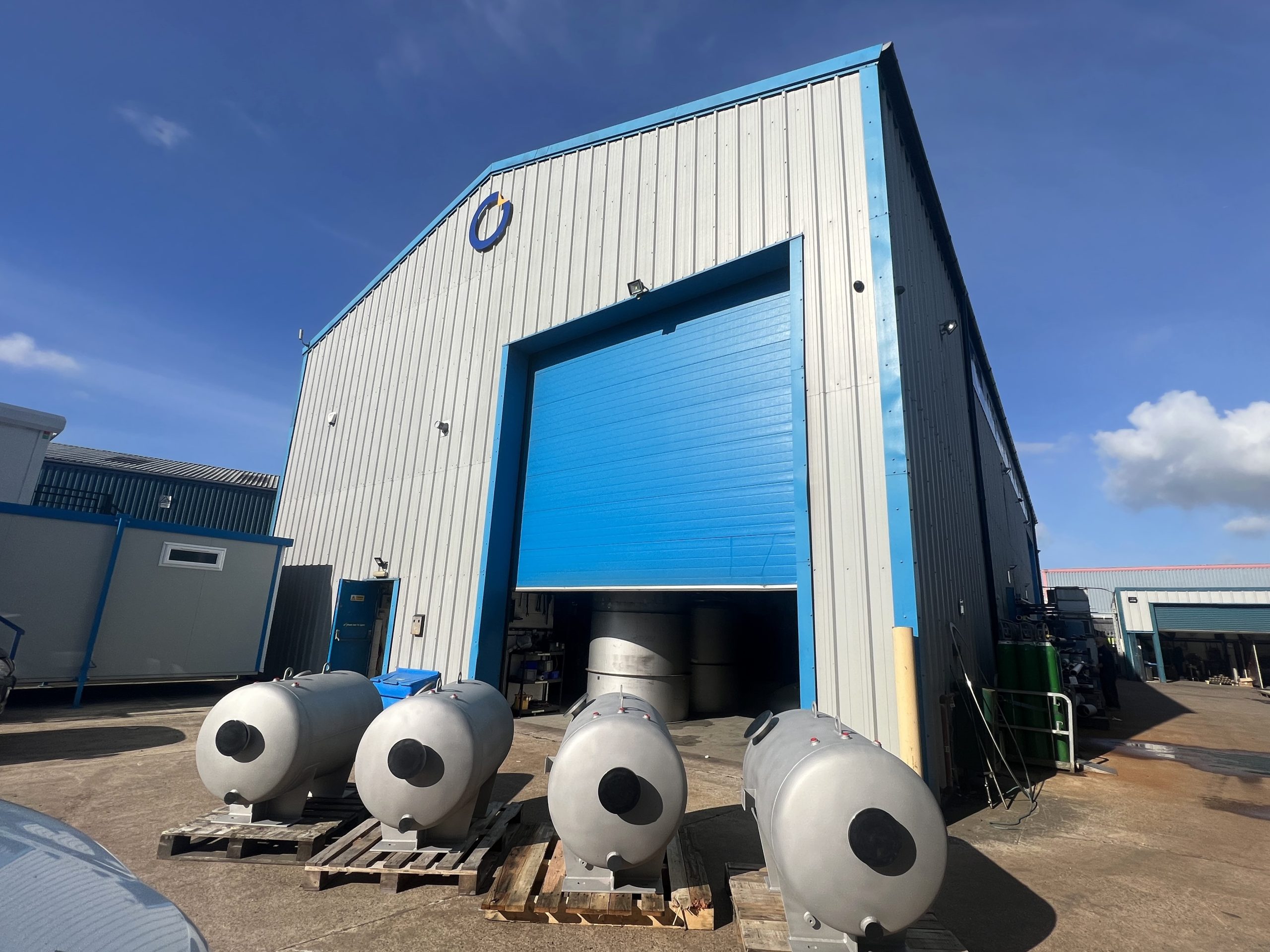 a set of 4 off Stainless steel air receivers for sizewell B power station.